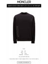 8G00037 899W4 999 Magria Side Logo Cotton Sweatshirt Black Men's Sweatshirt TJ - MONCLER - BALAAN 2