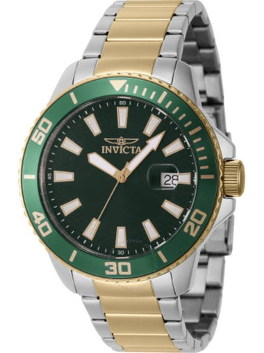 Invicta Pro Diver Quartz Green Dial Men's Watch 46072 - INVICTA - BALAAN 1