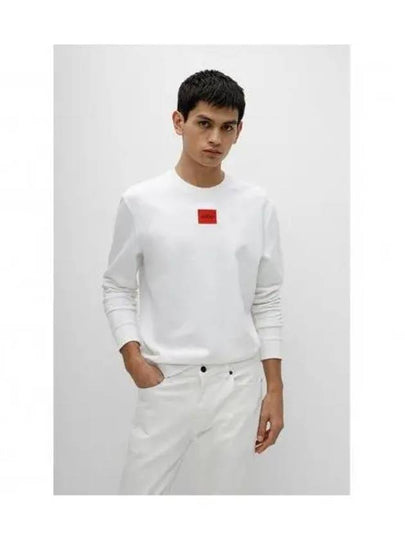 Men s Red Logo Label Sweatshirt White - HUGO BOSS - BALAAN 2