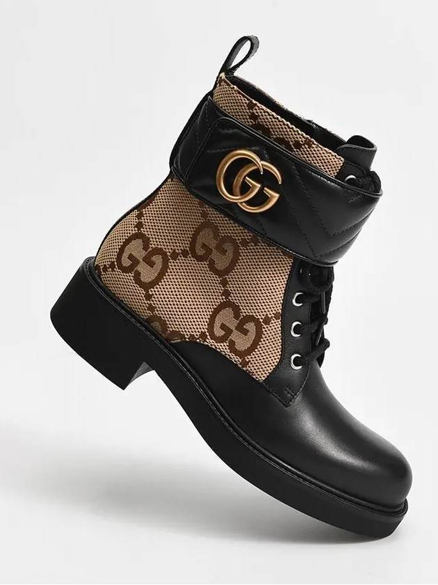 678984 Double G ankle boots beige black - GUCCI - BALAAN 3