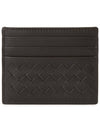 Intrecciato Card Wallet Dark Brown - BOTTEGA VENETA - BALAAN 3