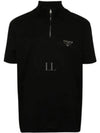 pique quarter zip t shirt - PRADA - BALAAN 2