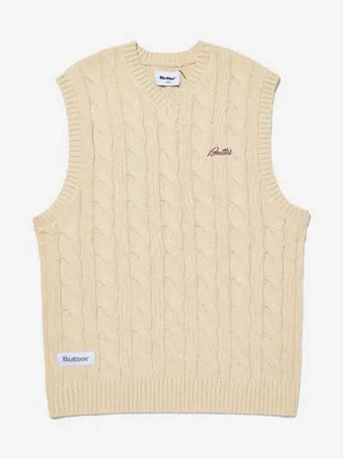 CABLE KNIT VEST - BUTTER GOODS - BALAAN 1