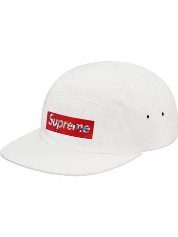 Holographic Logo Camp Cap White - SUPREME - BALAAN 1