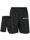 Men's Logo Swim Shorts Black - PALM ANGELS - BALAAN 2