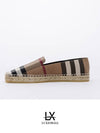 Check Espadrilles Shoes Brown - BURBERRY - BALAAN 2