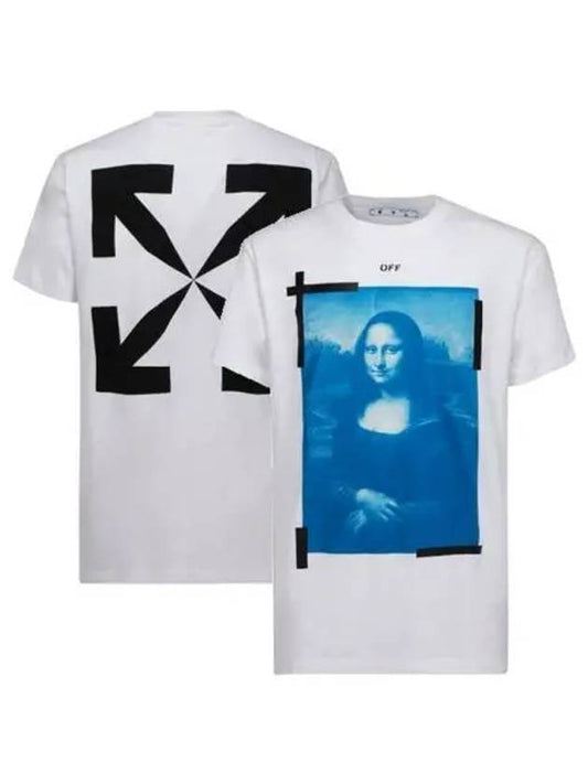 Mona Lisa Slim Short Sleeve T-Shirt White - OFF WHITE - BALAAN 2