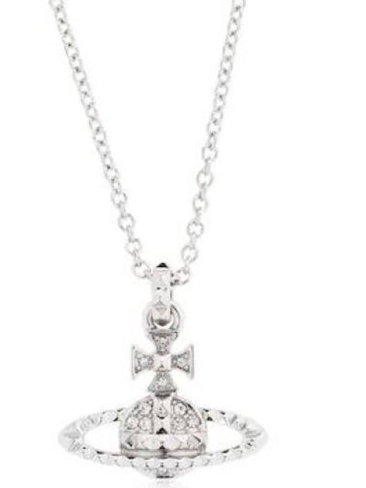 Mayfair Bas Relief Pendant Necklace Silver Violet - VIVIENNE WESTWOOD - BALAAN 2