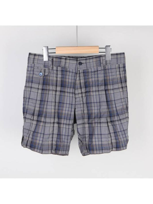 Mudcord Check Shorts Gray - DOLCE&GABBANA - BALAAN.