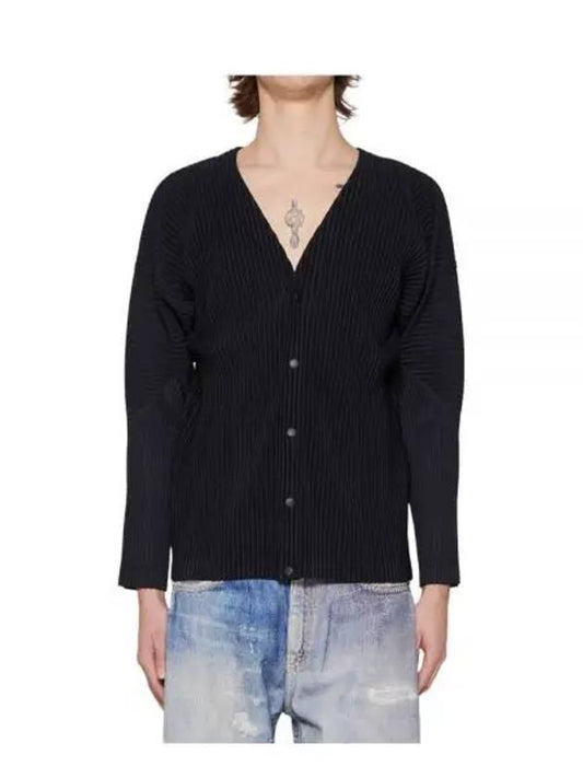 Pleated Cardigan Black - ISSEY MIYAKE - BALAAN 2