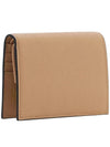 Compact V Logo Signature Calfskin Half Wallet Beige - VALENTINO - BALAAN 4