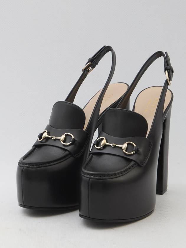 Horsebit Platform Slingback Loafers - GUCCI - BALAAN 2