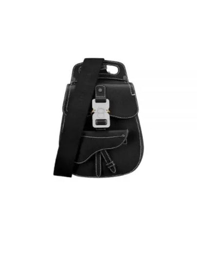 Gallop Grained Calfskin Sling Cross Bag Black - DIOR - BALAAN 2