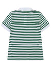 Striped Basic Golf T-Shirt GREEN - WHITEBALL - BALAAN 8