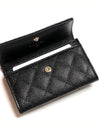 Gold caviar card wallet black - CHANEL - BALAAN 5