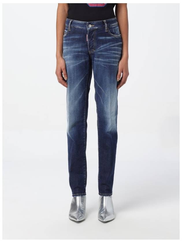 Wash Faded Skinny Cut Jeans Blue - DSQUARED2 - BALAAN 2