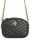 Kira Chevron Camera Cross Bag Black - TORY BURCH - BALAAN 2