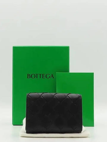 666944 Intrecciato Tiny 3 stage bifold zipper half wallet - BOTTEGA VENETA - BALAAN 1