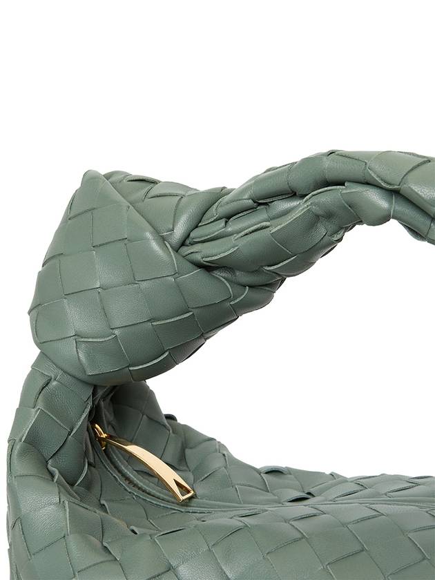 Teen Jodie Intrecciato Leather Tote Bag Green - BOTTEGA VENETA - BALAAN 8