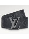 LV Initiales 35MM Reversible Monogram Leather Belt Black - LOUIS VUITTON - BALAAN 3