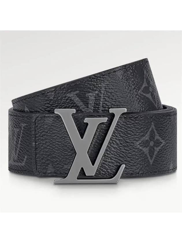 LV Initiales 35MM Reversible Monogram Leather Belt Black - LOUIS VUITTON - BALAAN 3