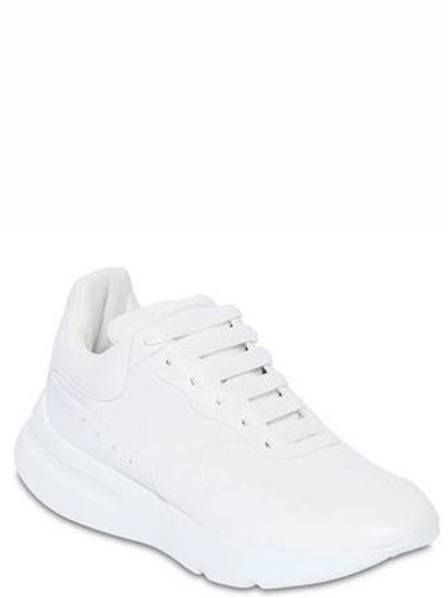 logo leather low-top sneakers white - ALEXANDER MCQUEEN - BALAAN.