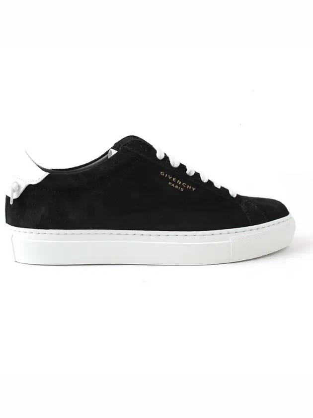 gold logo suede low-top sneakers black - GIVENCHY - BALAAN.