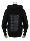 bag lettering printed hooded top black - MONCLER - BALAAN.