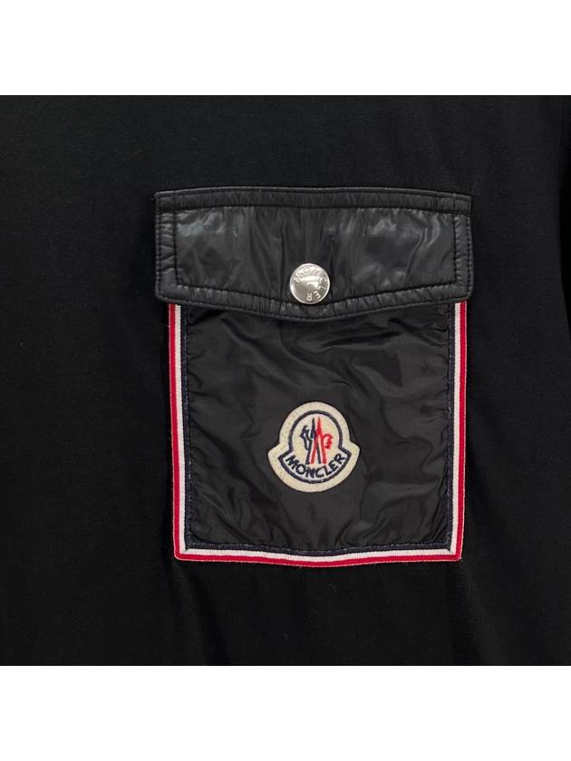 Pocket short sleeve t shirt black M size - MONCLER - BALAAN 5