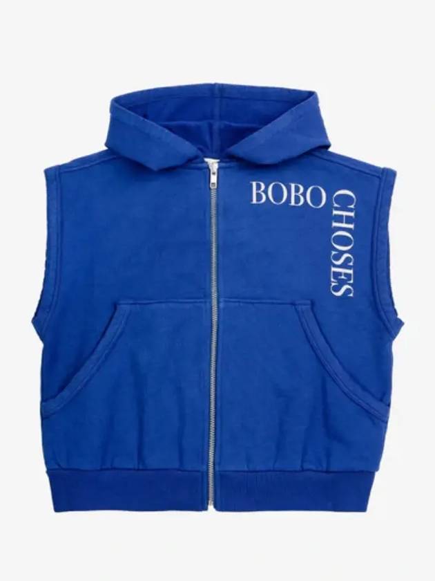 sleeveless hooded zip up vest B224AC059 Italian Kids - BOBO CHOSES - BALAAN 2