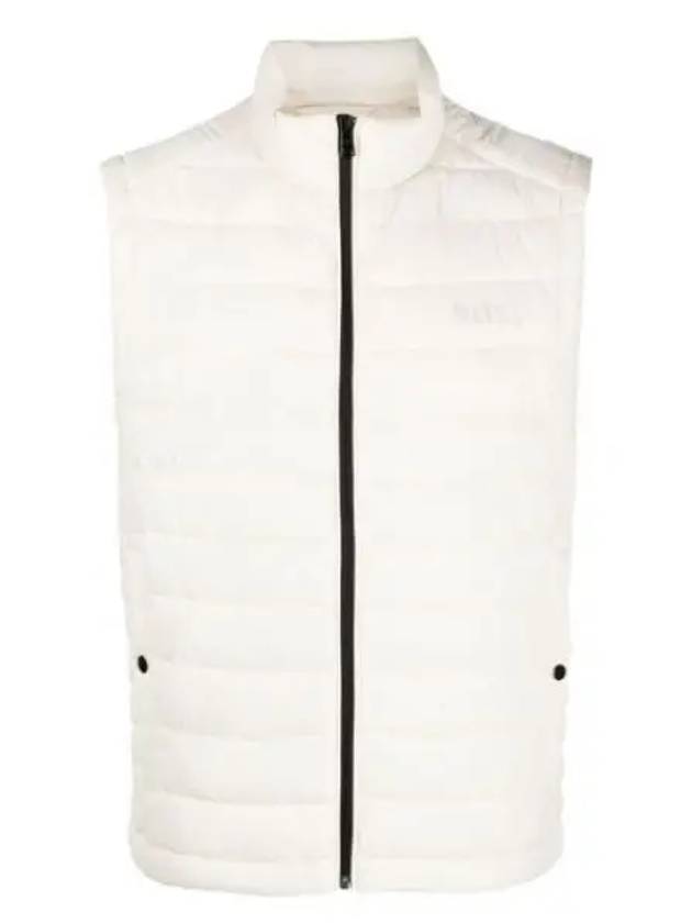 Tonal Logo Print Quilting Vest White - HUGO BOSS - BALAAN 2