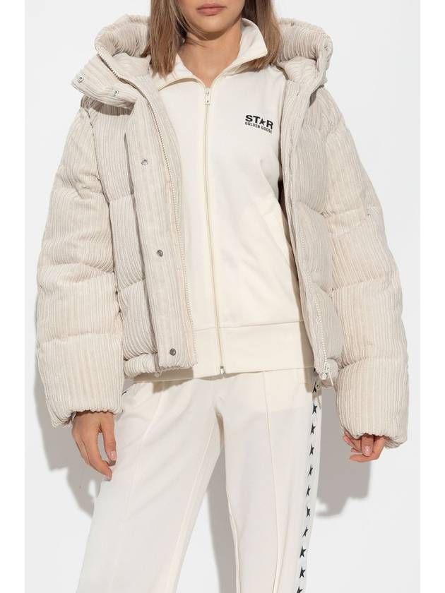 Golden Goose Corduroy Jacket With Hood, Women's, Cream - GOLDEN GOOSE - BALAAN 3