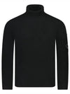 Lambswool GRS Turtle Neck Knit Top Black - CP COMPANY - BALAAN 2