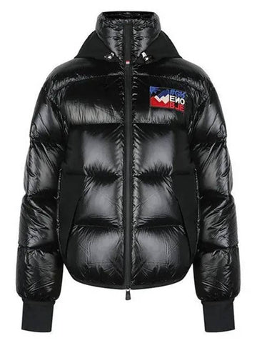 23FW 1A00049 54AN2 999 Marcasin Grenoble Men’s Logo Padded Jacket Black 999072 - MONCLER - BALAAN 1