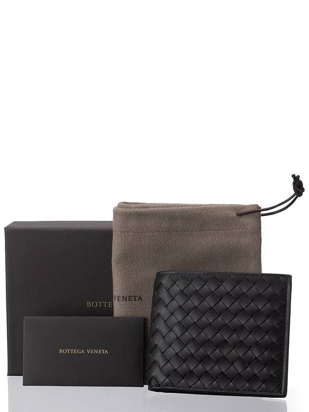 Intrecciato Weaving Half Wallet Black - BOTTEGA VENETA - BALAAN 6