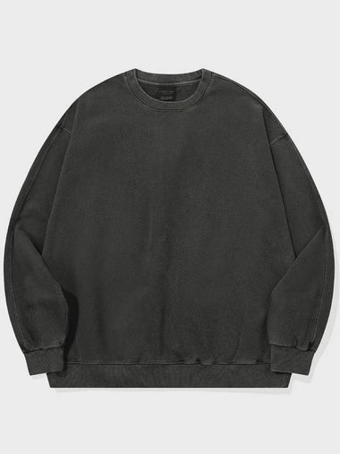 950g pigment garment cut sweatshirt smoke black - CPGN STUDIO - BALAAN 1