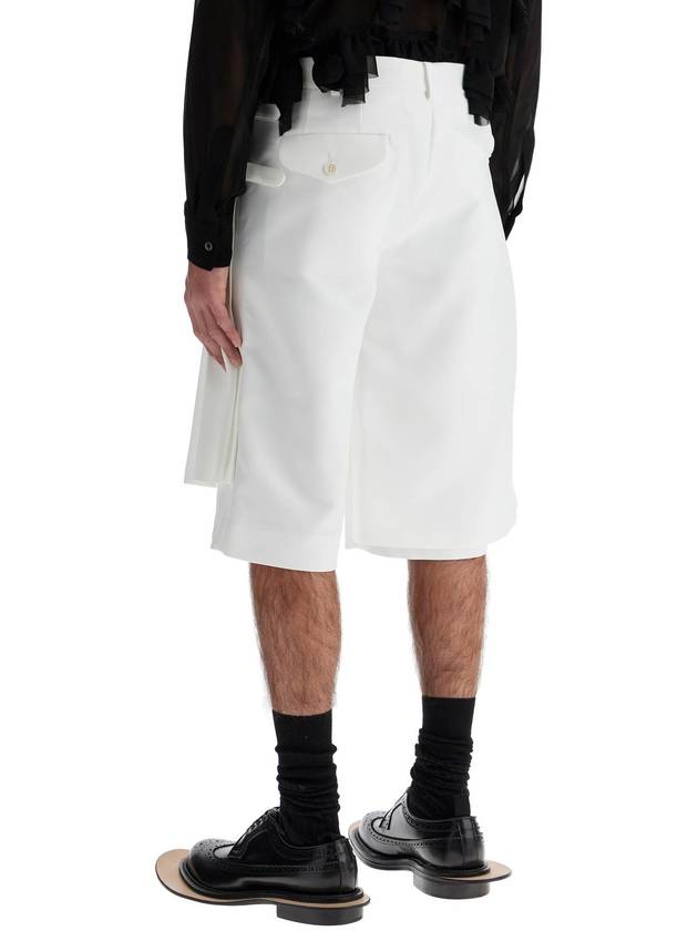 kilt panel bermuda shorts with - COMME DES GARCONS - BALAAN 3