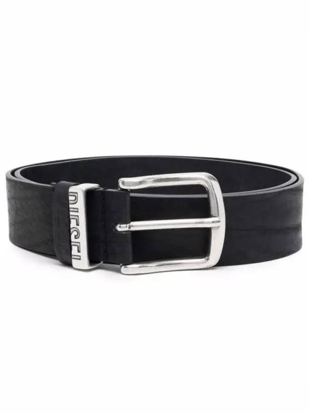 B Visble Leather Belt Black - DIESEL - BALAAN 2
