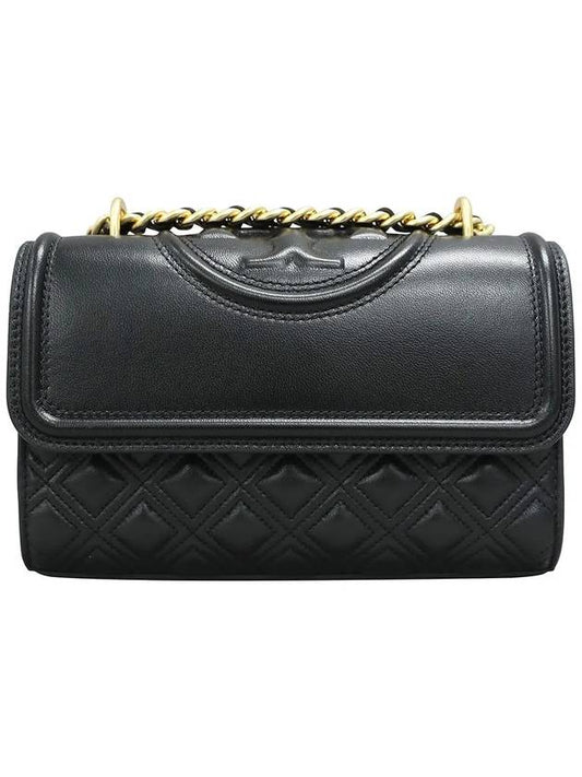 Small Flaming Convertible Shoulder Bag Black - TORY BURCH - BALAAN.