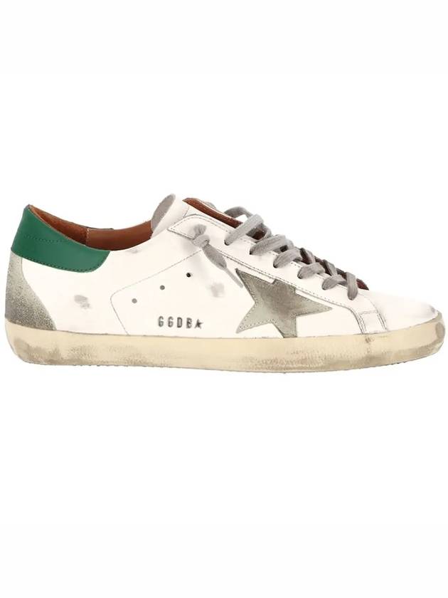 Superstar Suede Low Top Sneakers Green White - GOLDEN GOOSE - BALAAN 3