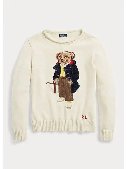 Cotton Bear Knit Top Cream - POLO RALPH LAUREN - BALAAN 2