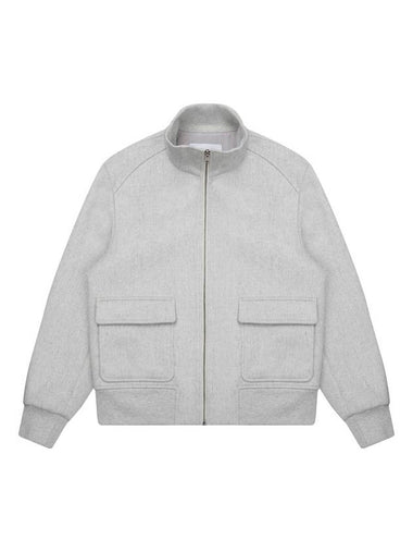 Cashmere Short Jacket Light Grey - SOLEW - BALAAN 1