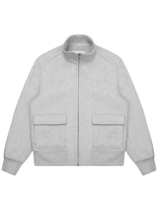Men's Cashmere Short Jacket Light Gray SW22IJP04LE - SOLEW - BALAAN 2