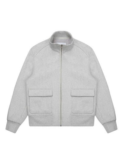 Cashmere Short Jacket Light Grey - SOLEW - BALAAN 2