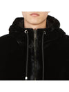 Logo Reversible Fake Fur Hooded Jacket Black - MOOSE KNUCKLES - BALAAN 10