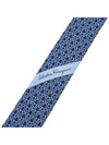 Gancini Print Silk Tie Blue Marine - SALVATORE FERRAGAMO - BALAAN 9