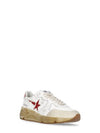 Men's Running Sole Red Star Low Top Sneakers White - GOLDEN GOOSE - BALAAN 3