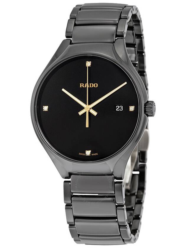 Rado True Black Dial Black Ceramic Men's Watch R27238712 - RADO - BALAAN 1