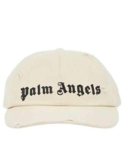 Logo Ball Cap Ivory - PALM ANGELS - BALAAN 2