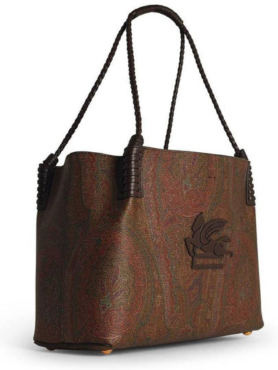 Etro Small 'Arnica' Brown Cotton Blend Bag - ETRO - BALAAN 2